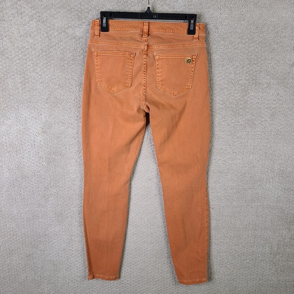 Michael Kors Jeans Womens 4 Orange Izzy Skinny Mid‎ Rise Denim Stretch - Picture 3 of 13